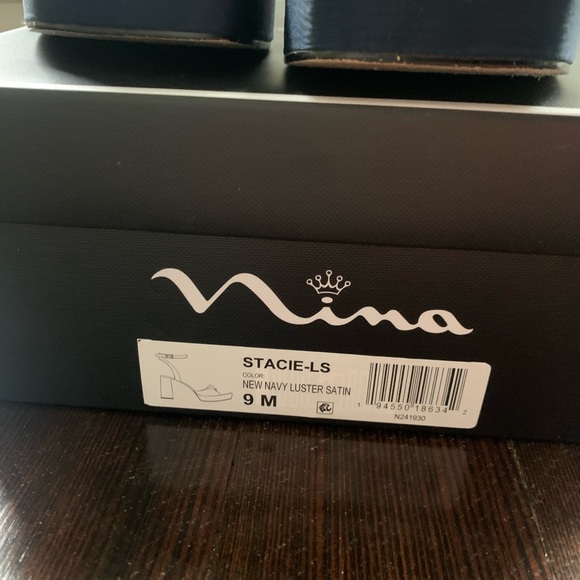 NINA blue platform sandals - Picture 4 of 6